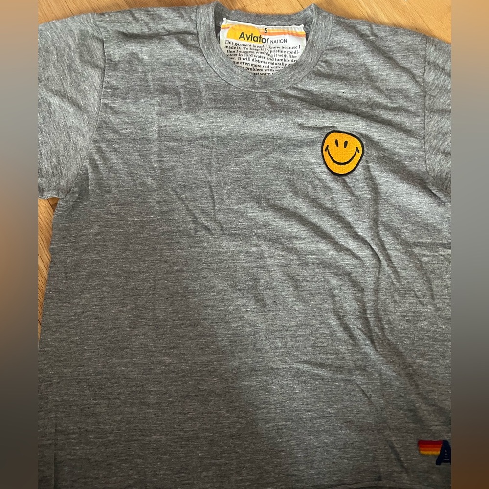 Heather Grey “Boyfriend Tee” from Aviator Nation. Size Women’s small.
